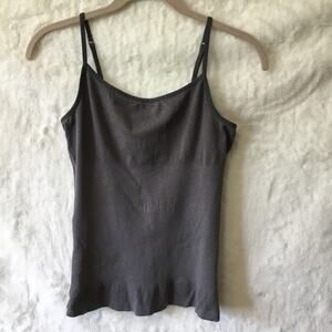 Yummie Gray Shapewear Adjustable Straps Camisole Top